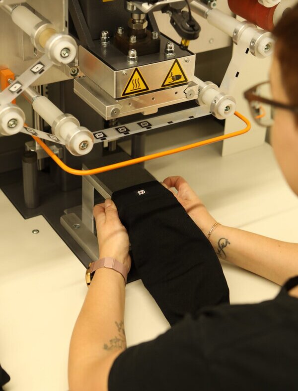 Kompressionsbandage in der Produktion